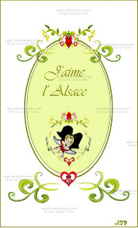 Carte double - Alsace réf 12a