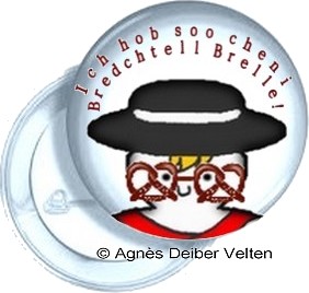 badge brezel brelle