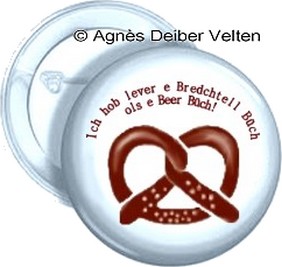 badge brezel buch beer