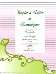 Papier à lettre m