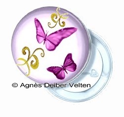 Badge papillon 02