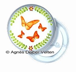 Badge papillon 03