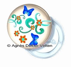 Badge papillon 09