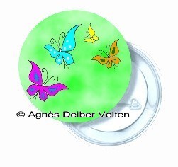 Badge papillon 12